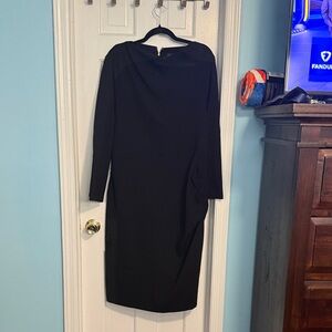 Donna Karan Classic Black Long Sleeve Dress